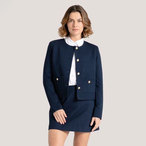 Jaqueta Viscose Gold Button