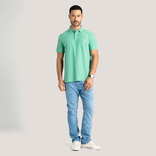 Polo Piquet Monograma Bordado