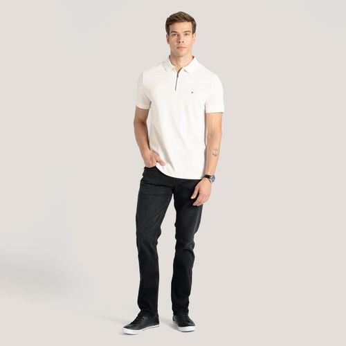 Polo Mercerizada Gola Zíper