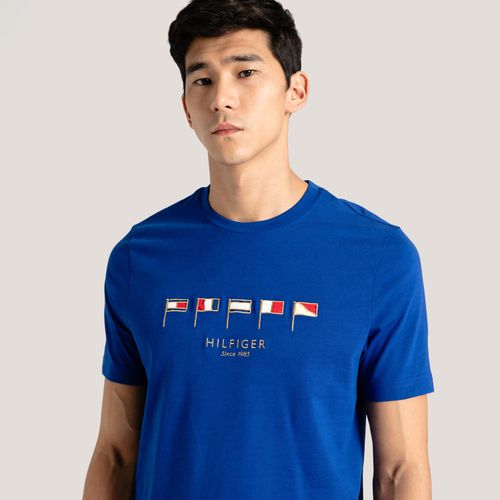 Camiseta Multi Bandeiras Hilfiger