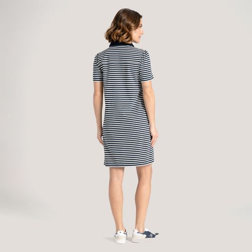 Vestido Polo Listrado Gold Button