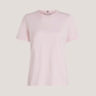 Camiseta Logo Cursivo Bordado | Tommy Hilfiger