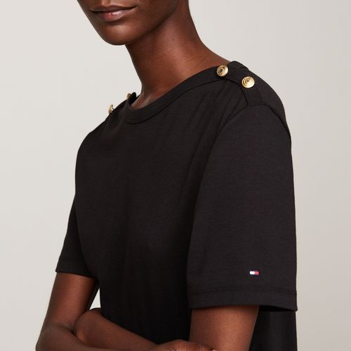 Camiseta Botão Dourado