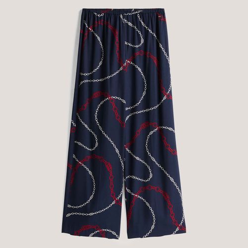 Calça Viscose Estampa Correntes