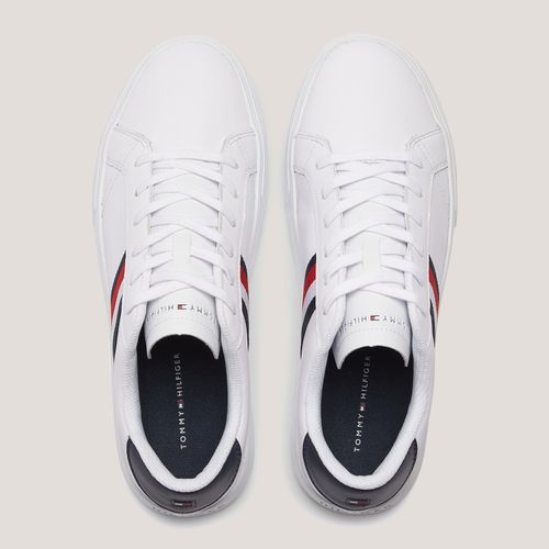 Tommy Tênis  Masculino Couro Faixa Lateral