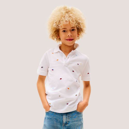 Polo Bandeiras Infantil Tommy Hilfiger