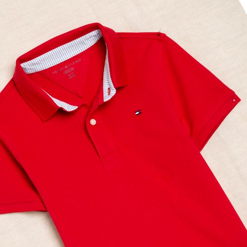 Polo Sólida Infantil Tommy Hilfiger