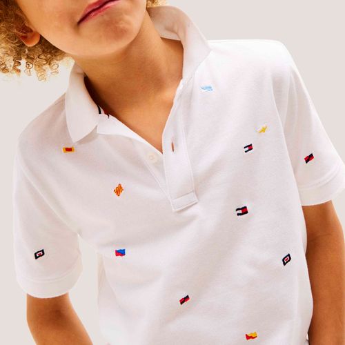 Polo Bandeiras Infantil Tommy Hilfiger