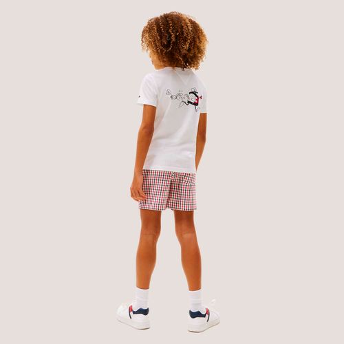 Camiseta Logo Linhas Infantil Tommy Hilfiger