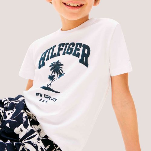 Camiseta Coqueiros Infantil Tommy Hilfiger