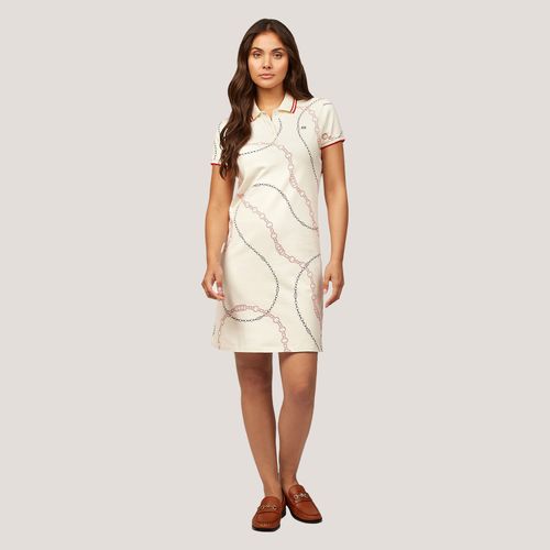 Vestido Polo Estampa Correntes