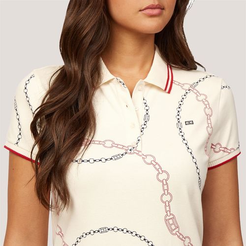 Vestido Polo Estampa Correntes