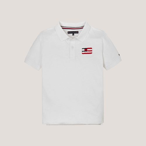 Polo Bandeira Texturizada Infantil Tommy Hilfiger