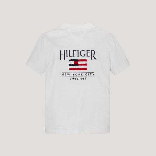 Polo Bandeira Texturizada Infantil Tommy Hilfiger