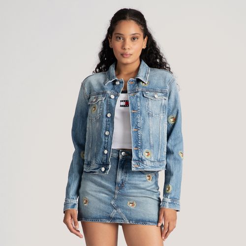 Jaqueta Jeans Brasão Tommy Jeans