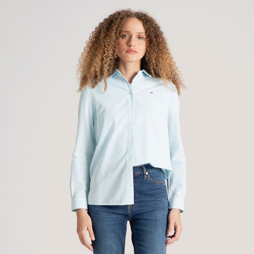 Camisa Oversized Listrada Tommy Jeans