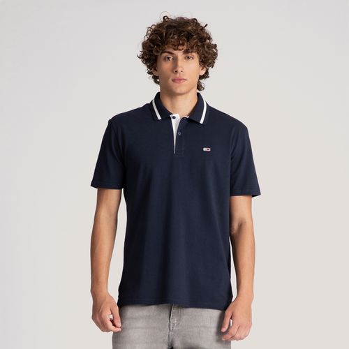 Polo Regular Gola Jacquard Tommy Jeans