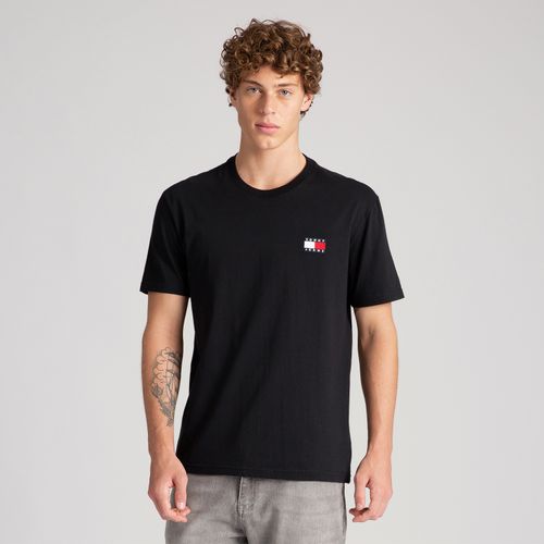 Camiseta Bandeira Bordada Tommy Jeans