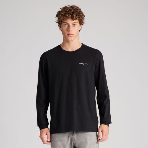 Camiseta Manga Longa Logo Linear Tommy Jeans