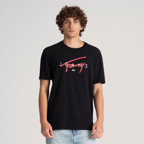 Camiseta Logo Assinatura Twist Tommy Jeans