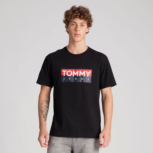 Camiseta Bandeira Logo Tommy Jeans