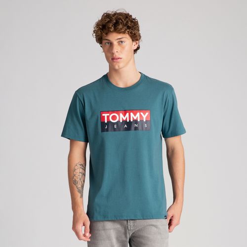 Camiseta Bandeira Logo Tommy Jeans