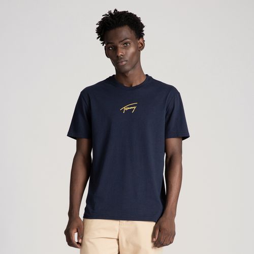Camiseta Assinatura Dourada Tommy Jeans