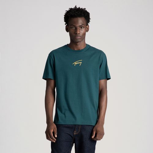 Camiseta Assinatura Dourada Tommy Jeans