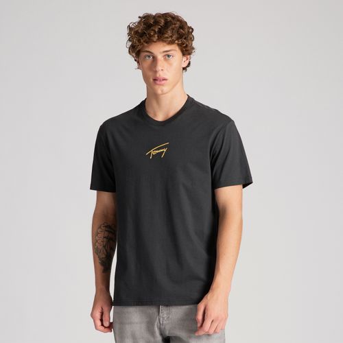 Camiseta Assinatura Dourada Tommy Jeans