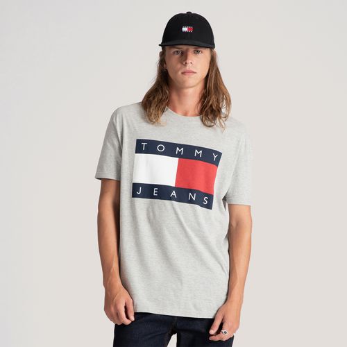 Camiseta Mescla Bandeira Tommy Jeans