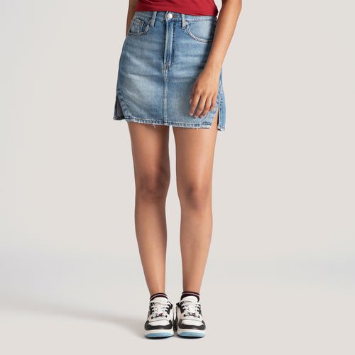 Saia Jeans Mom Tommy Jeans