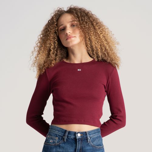 Camiseta Manga Longa Bandeira Tommy Jeans