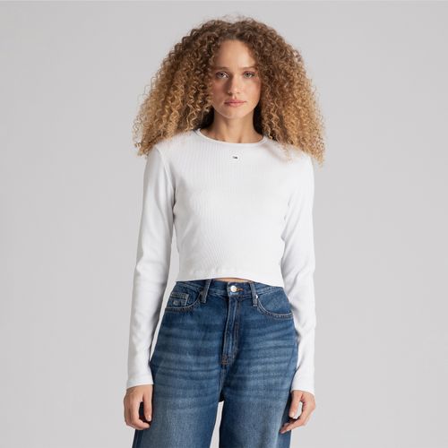 Camiseta Manga Longa Bandeira Tommy Jeans