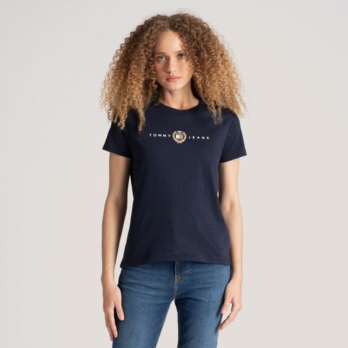 Camiseta Brasão Logo Tommy Jeans
