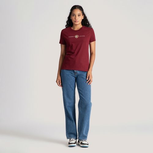 Camiseta Brasão Logo Tommy Jeans