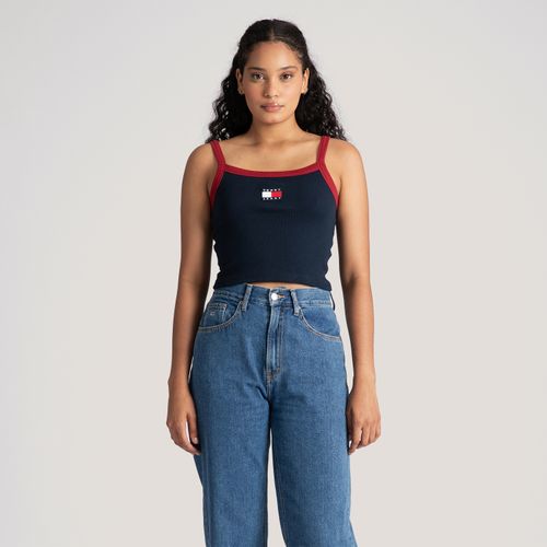 Regata Cropped Bandeira Tommy Jeans