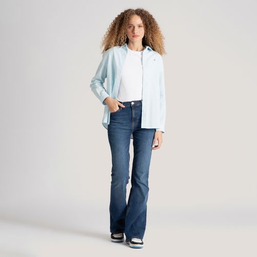Camisa Oversized Listrada Tommy Jeans