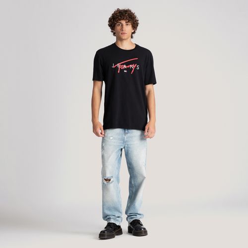 Camiseta Logo Assinatura Twist Tommy Jeans