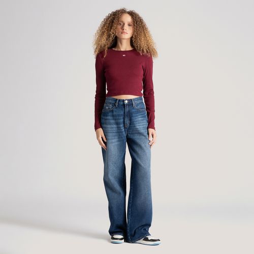 Camiseta Manga Longa Bandeira Tommy Jeans