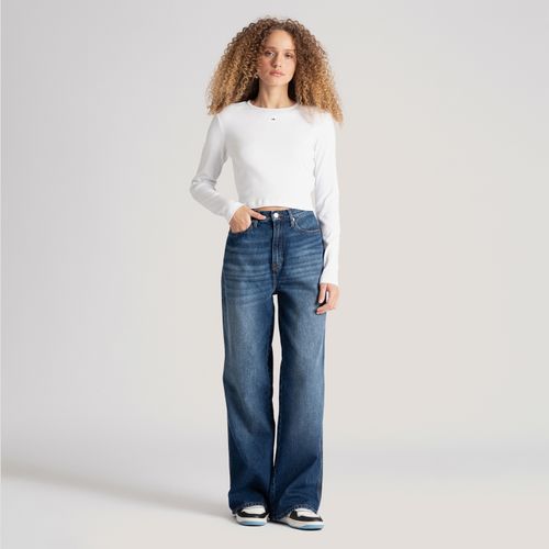 Camiseta Manga Longa Bandeira Tommy Jeans