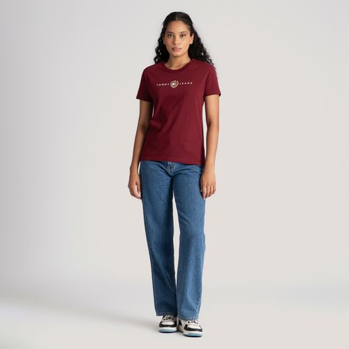 Camiseta Brasão Logo Tommy Jeans