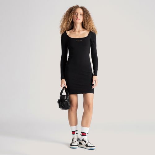 Vestido Logo Metálico Tommy Jeans