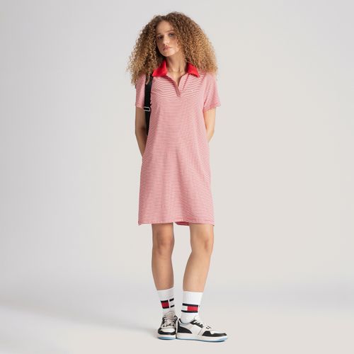 Vestido Polo Listrado Tommy Jeans
