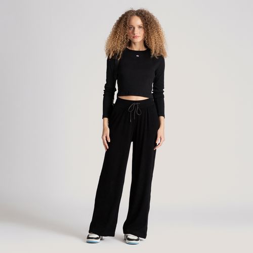 Calça Moletom Wide Leg Tommy Jeans