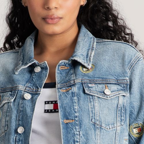 Jaqueta Jeans Brasão Tommy Jeans