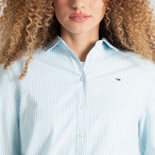 Camisa Oversized Listrada Tommy Jeans