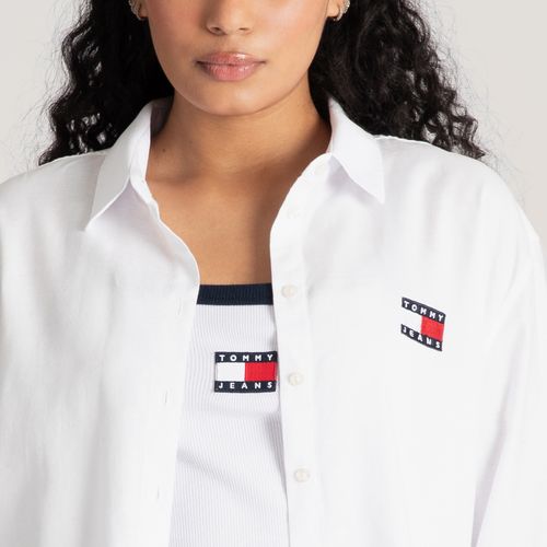 Camisa Oversized Bandeira Tommy Jeans