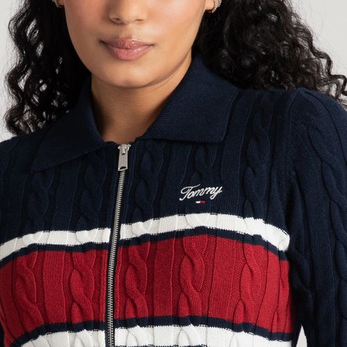 Cardigan Cropped Cashmere Tommy Jeans