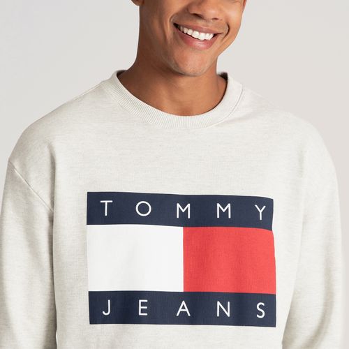 Moletom Relaxed Bandeira Tommy Jeans