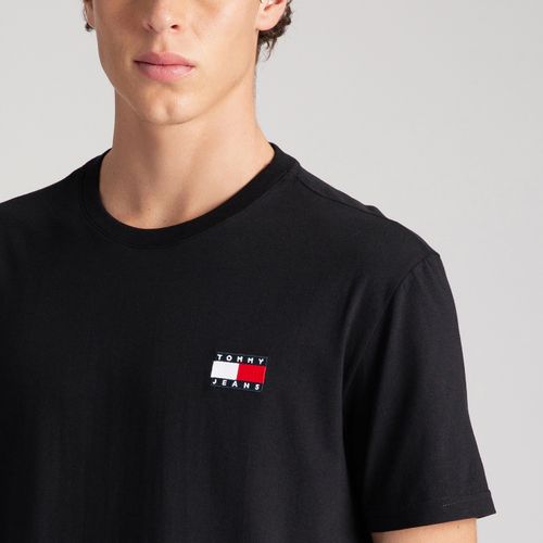 Camiseta Bandeira Bordada Tommy Jeans